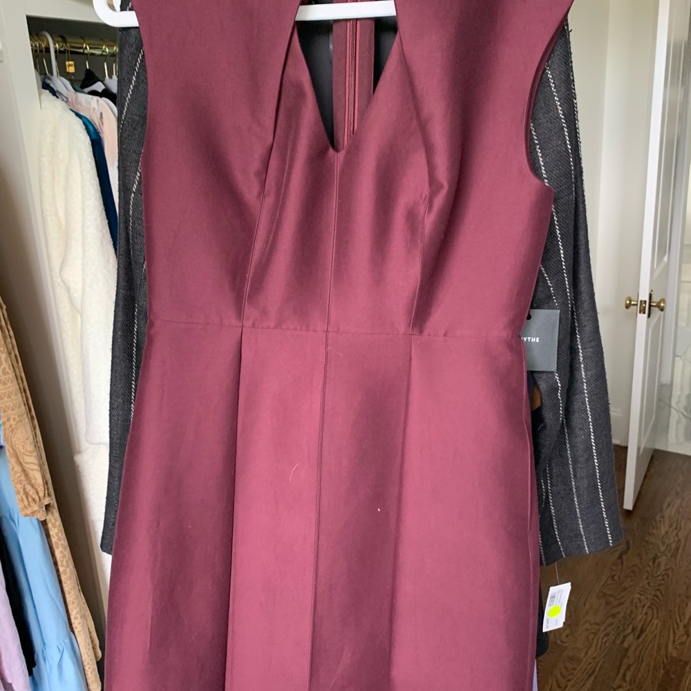 Halston Heritage Dress Maroon